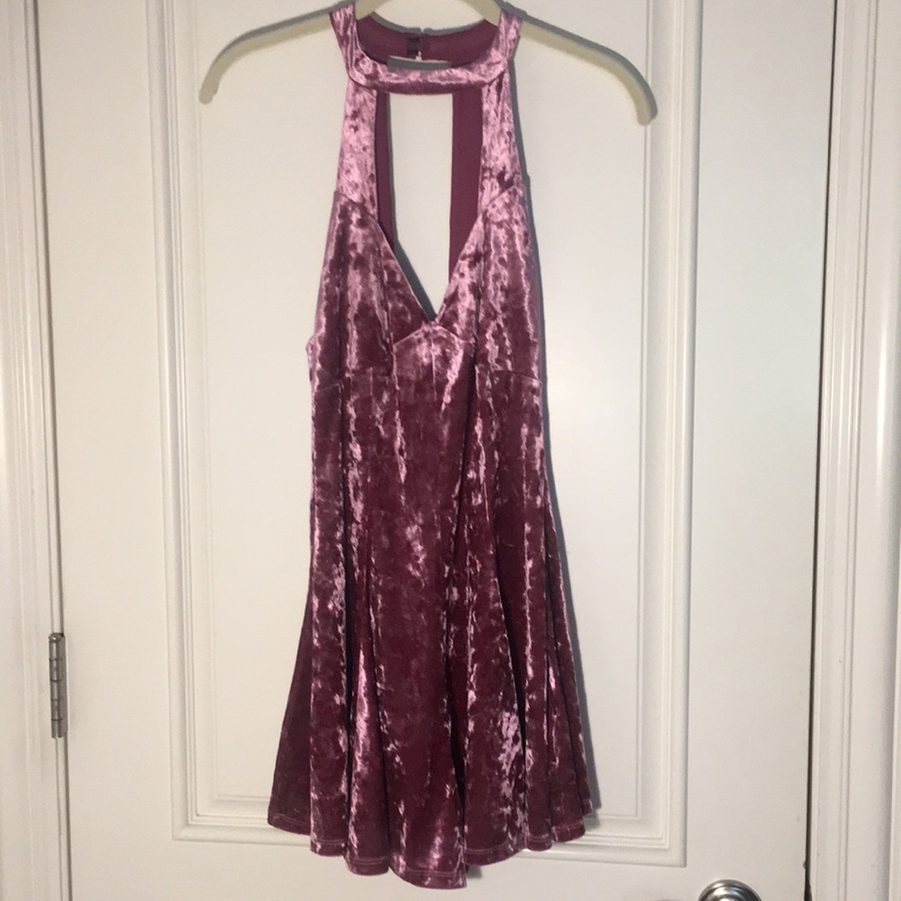 Dress crush velvet